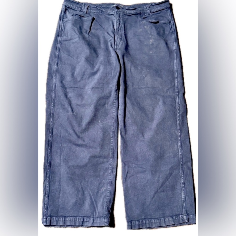 Madewell Emmet Wide Leg Pants - Pigment Dyed Cotton Blend